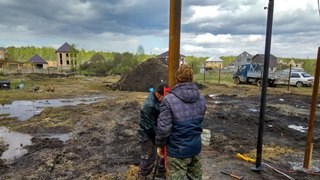Заказать монтаж винтовых свай в Кропоткин - цена под ключ с доставкой от 1895 шт