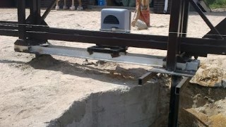 Купить сваи для ворот в Кропоткин. Заказать ворота на сваях под ключ от 22105 руб